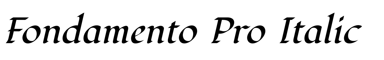 Fondamento Pro Italic